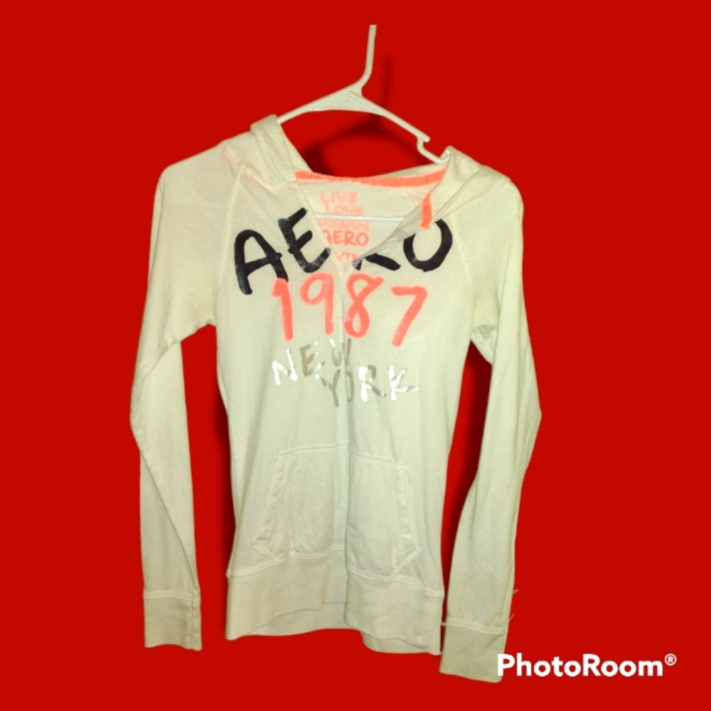 AEROPOSTALE Zip Up Hooded Sweater
